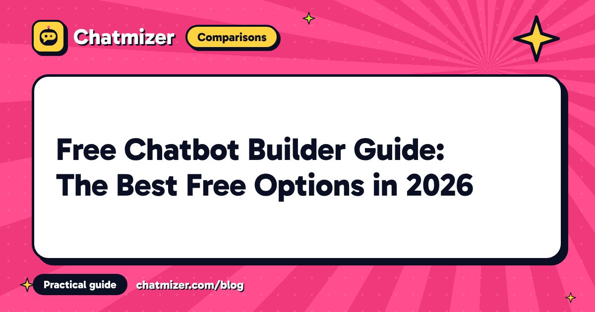 Free Chatbot Builder Guide: The Best Free Options in 2026 — Chatmizer guide
